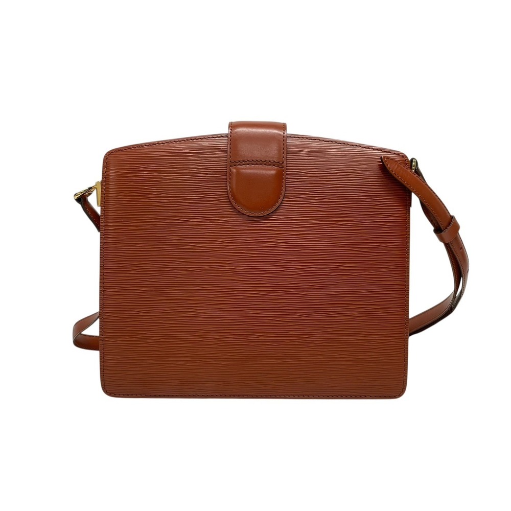 Louis Vuitton Capuchin Leather Bag Brown Shoulder Epi